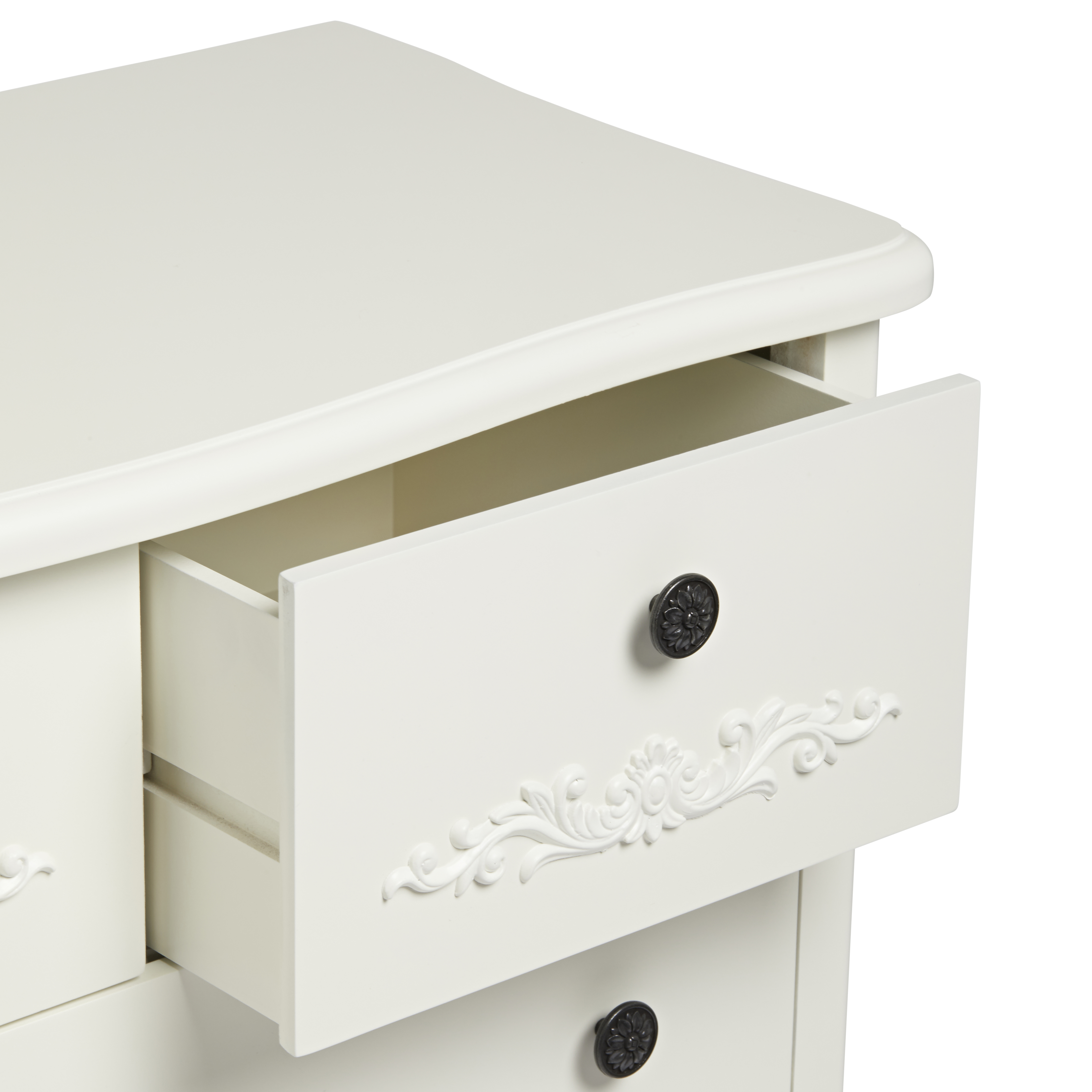 Antoinette 5 Drawer Chest White