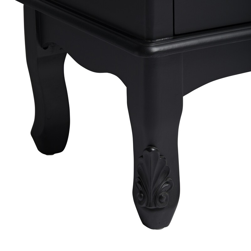 Antoinette 5 Drawer Chest Black