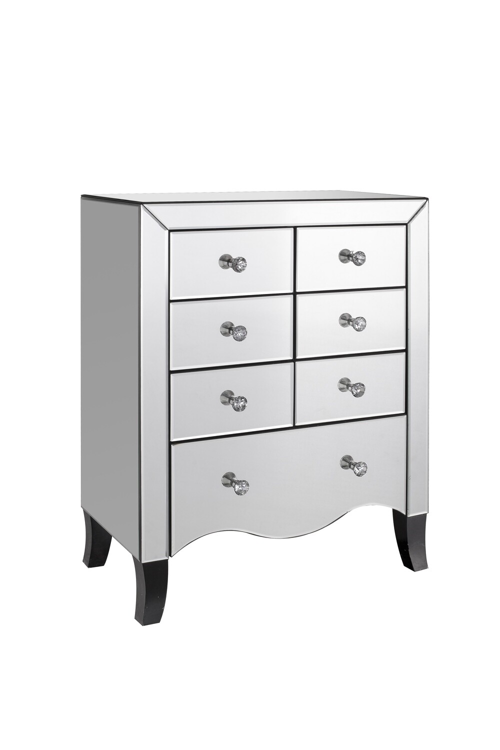 Valentina 7 Drawer Mirrored Chest