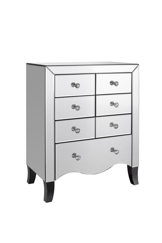 Valentina 7 Drawer Mirrored Chest