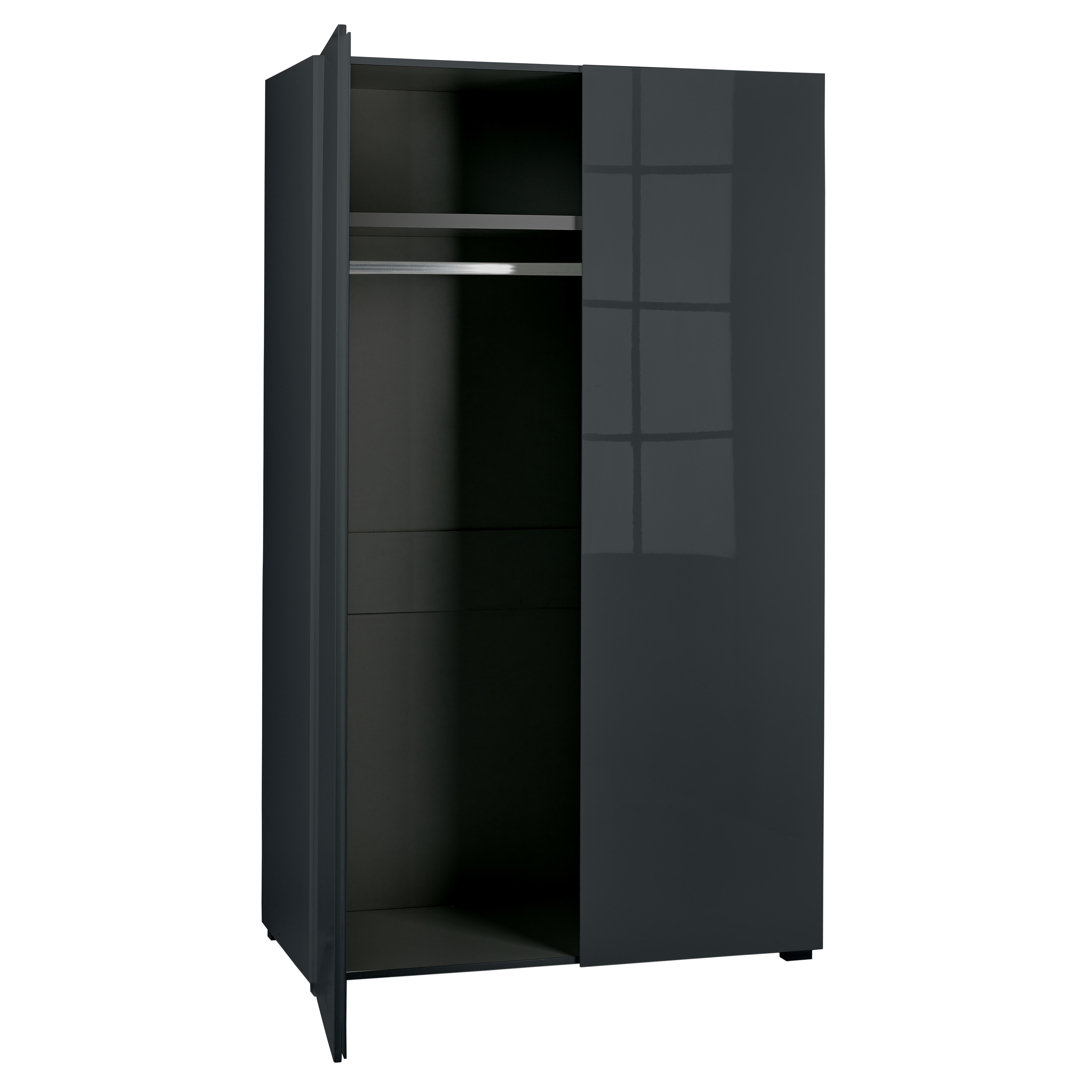 Puro Charcoal 2 door Wardrobe