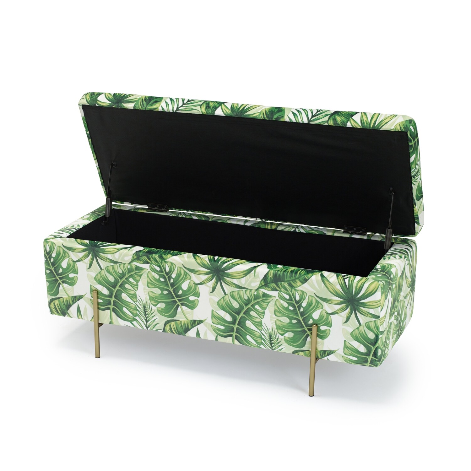 Lola Palm Tree Print Ottoman