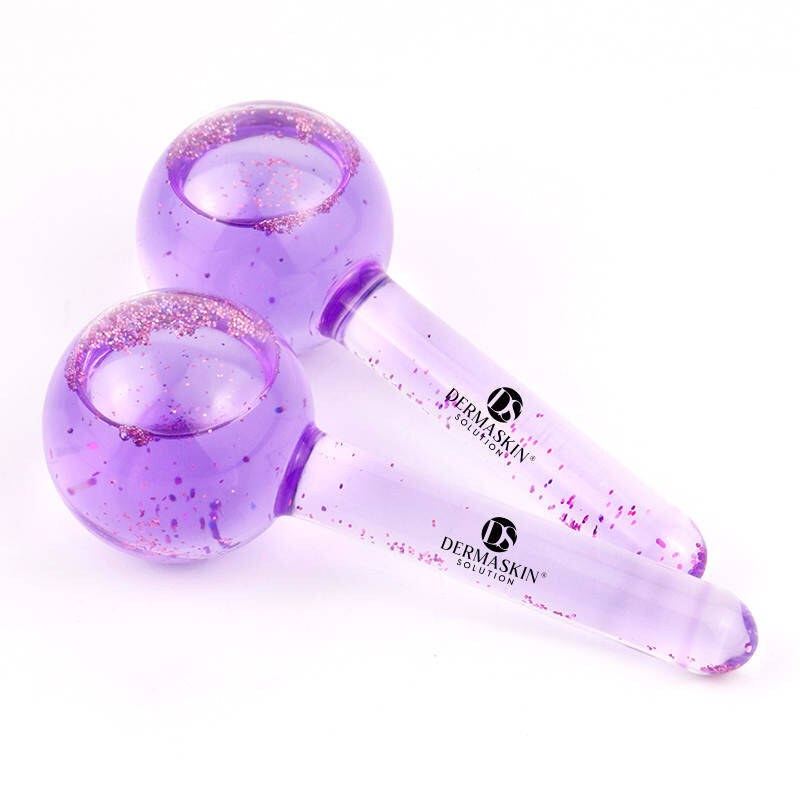 Lifting Ice Globes (Purple Glitter)