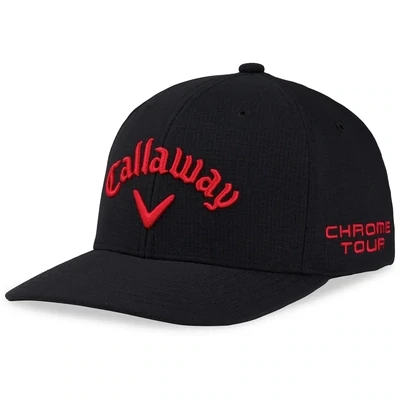 CALLAWAY TOUR AUTHENTIC PERFORMANCE PRO BASEBALL CAP - BLACK/FIRE RED