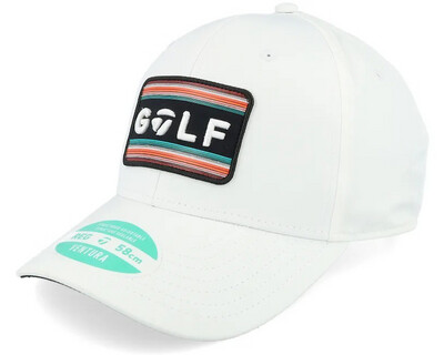 TaylorMade Sunset Golf Hat White/Black Adjustable