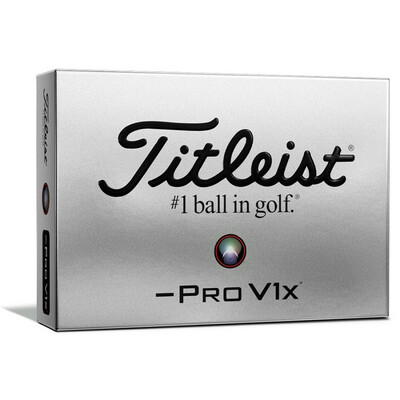 Titleist Pro V1x Left Dash One Dozen Golf Balls