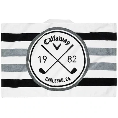 Callaway Tour Towel - White/Black/Charcoal