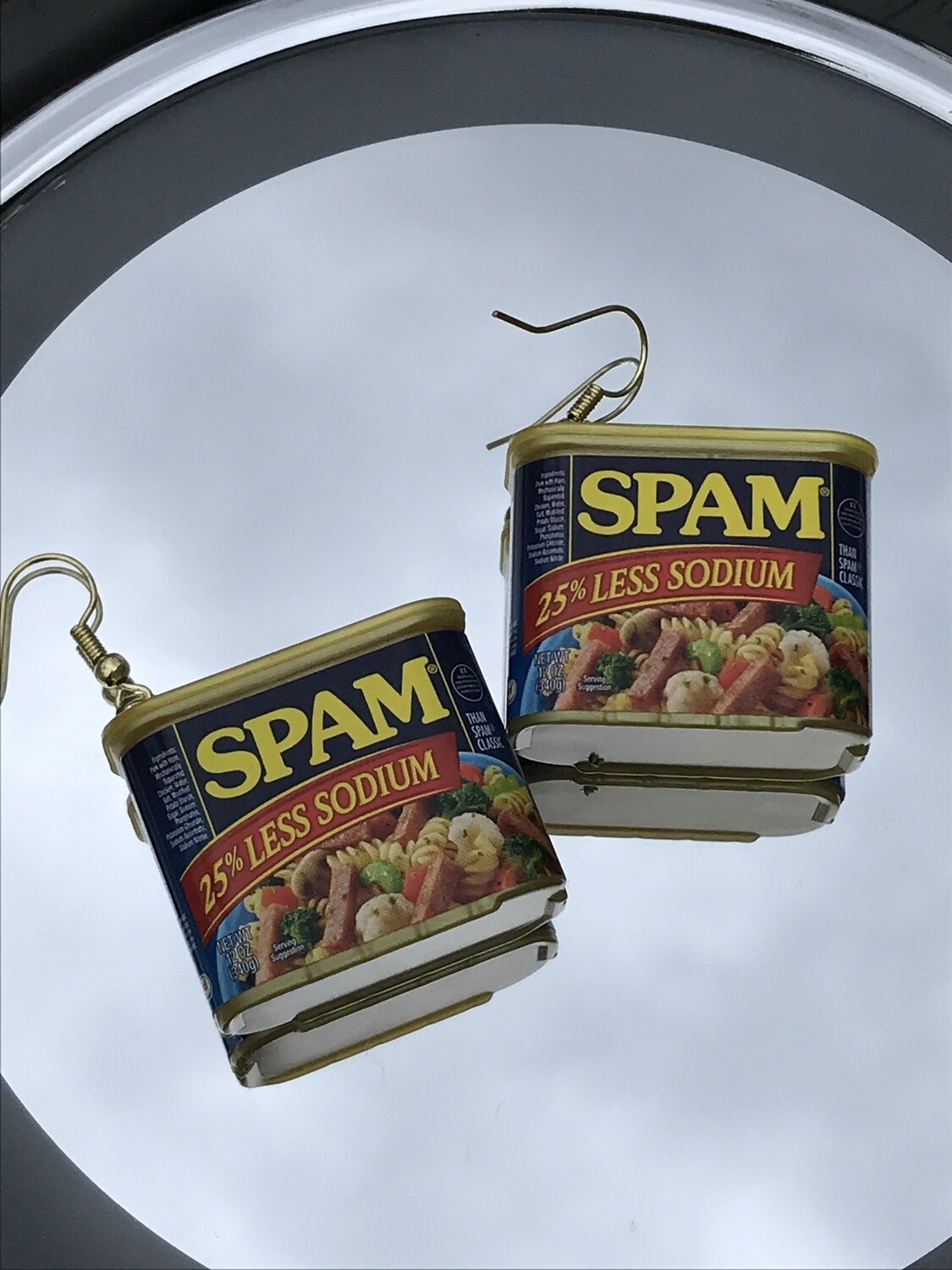 Spam earrings