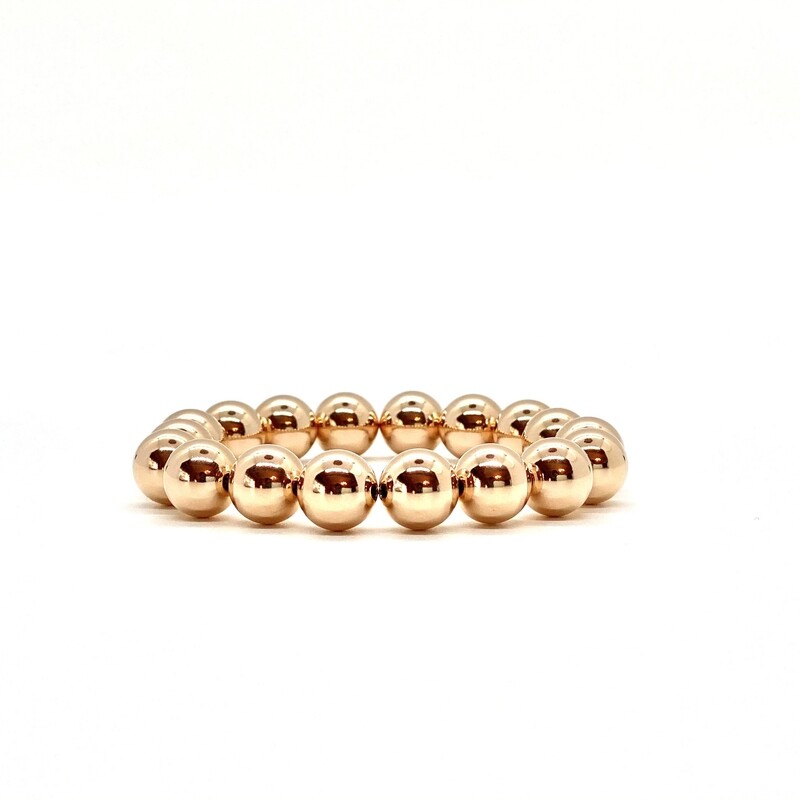 10MM ROSE GOLD FILLED BRACELET