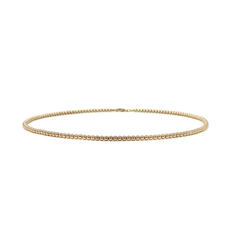 3MM ROSE GOLD FILLED NECKLACE
