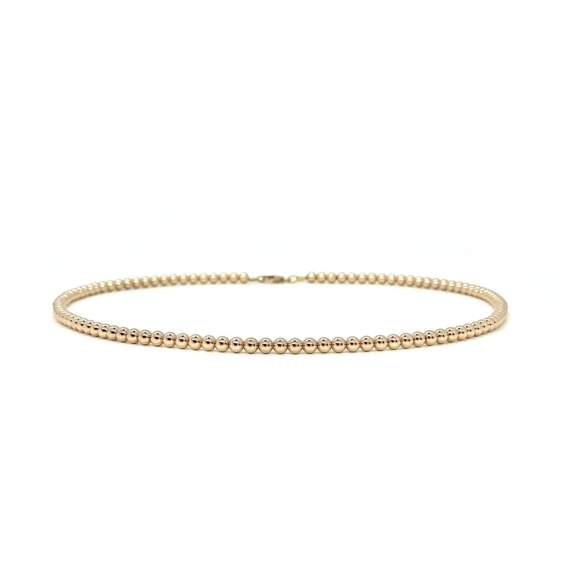 4MM ROSE GOLD FILLED NECKLACE