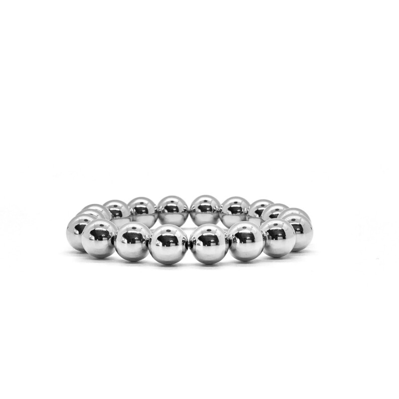 10MM STERLING SILVER BRACELET