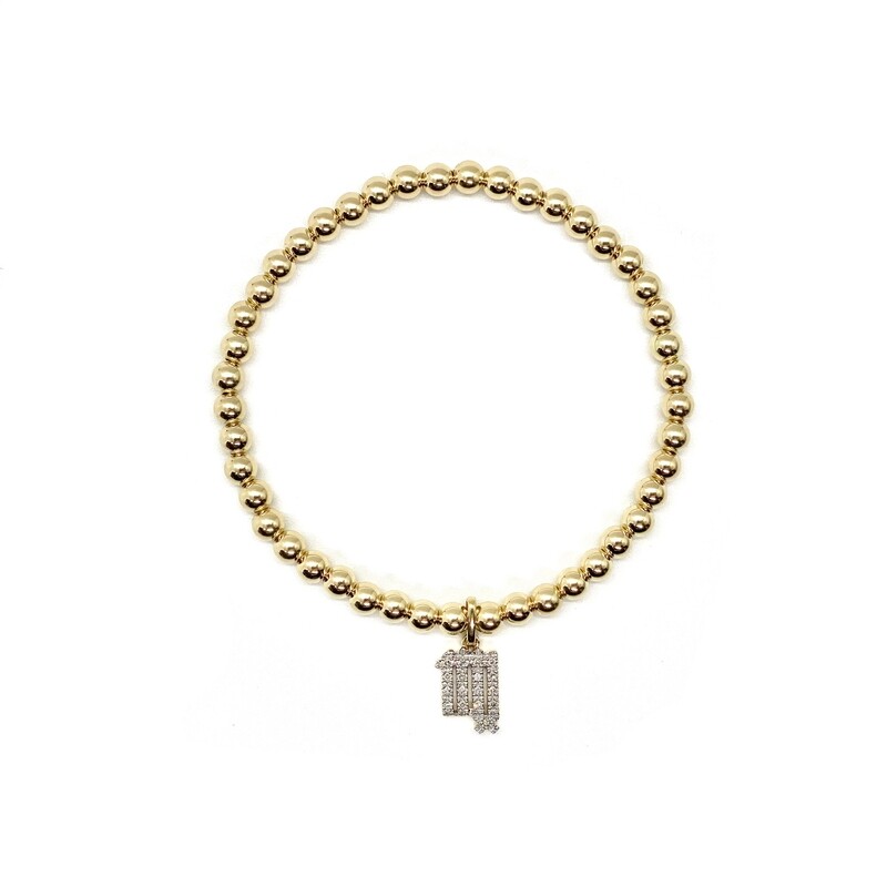 DIAMOND VIRGO CHARM BRACELET