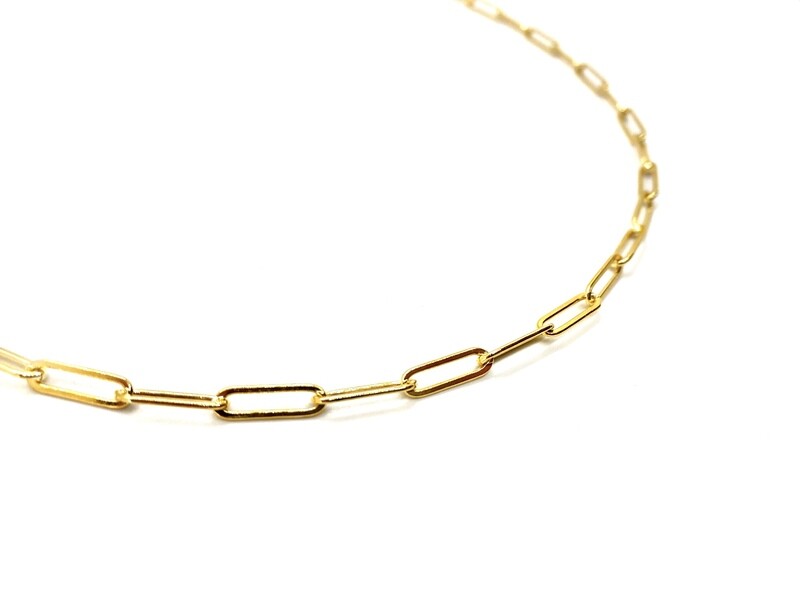 14K GOLD FILLED PAPERCLIP CHAIN