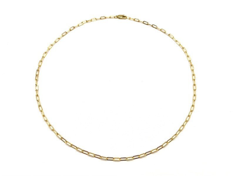 14K GOLD FILLED MINI PAPERCLIP CHAIN