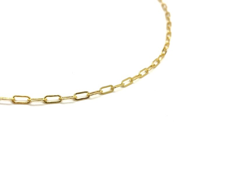 14K GOLD FILLED MINI PAPERCLIP CHAIN