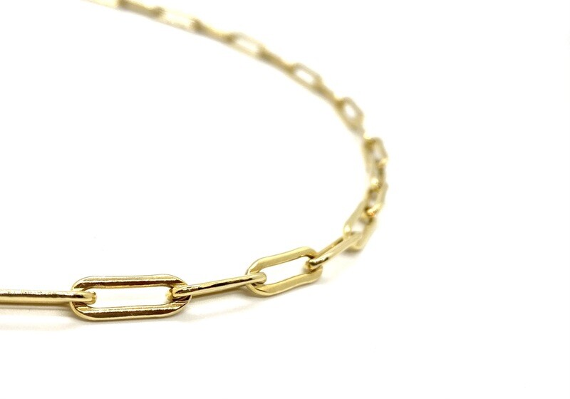 14K GOLD FILLED JUMBO PAPERCLIP CHAIN