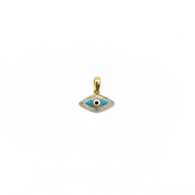 DIAMOND EVIL EYE CHARM