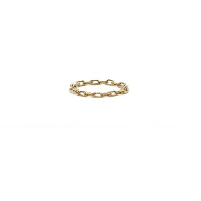 PAPERCLIP CHAIN RING