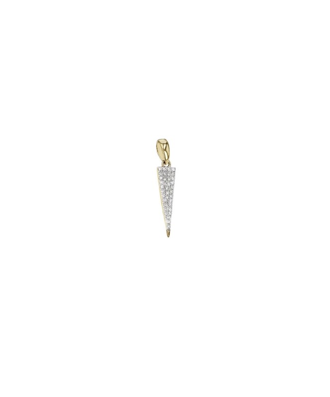 14K DIAMOND TRIANGLE PENDANT