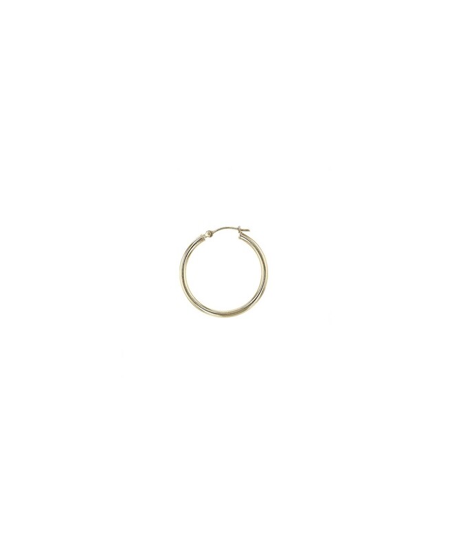 14K ROUND HOOP EARRINGS