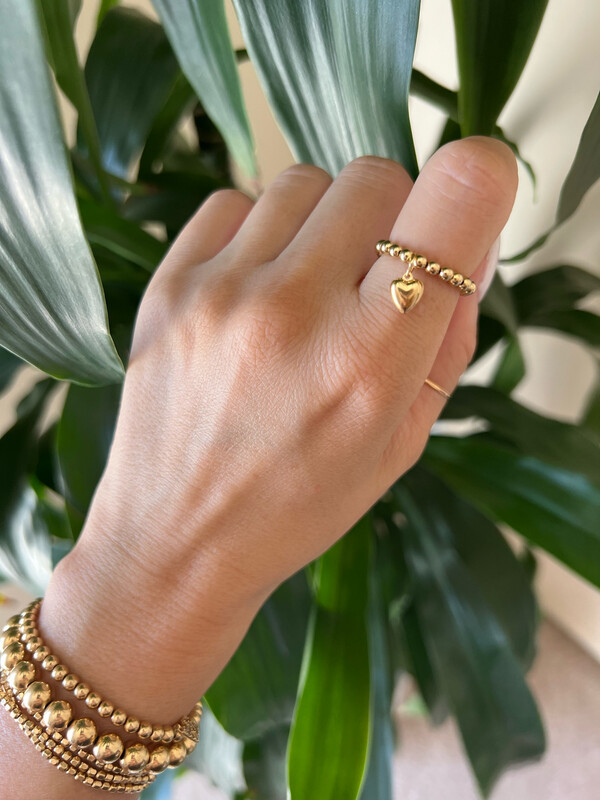 GOLDEN HEART RING