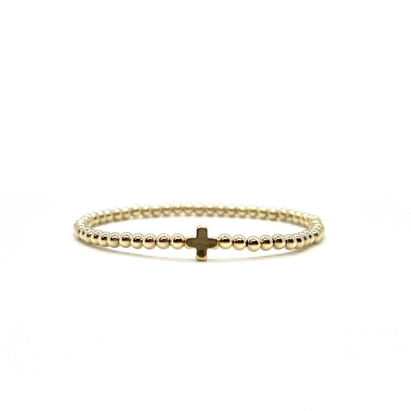 CROSS BEADED BRACELET