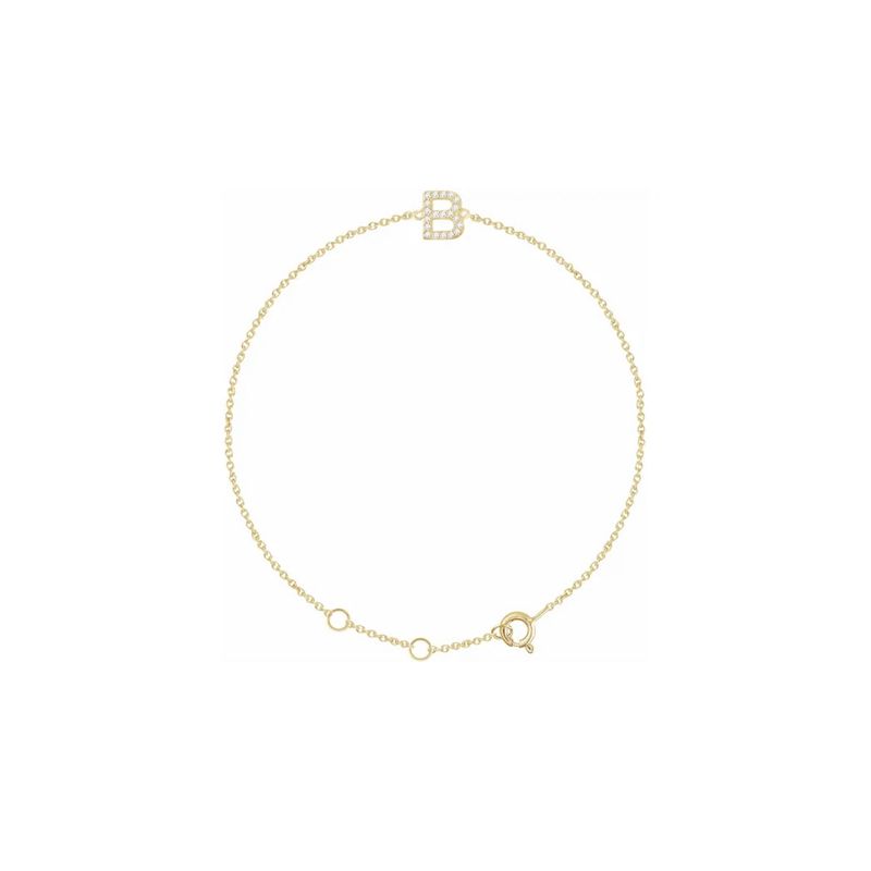 DIAMOND INITIAL BRACELET