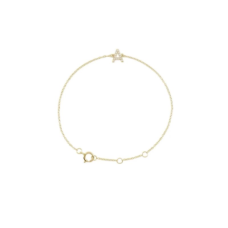 DIAMOND INITIAL BRACELET