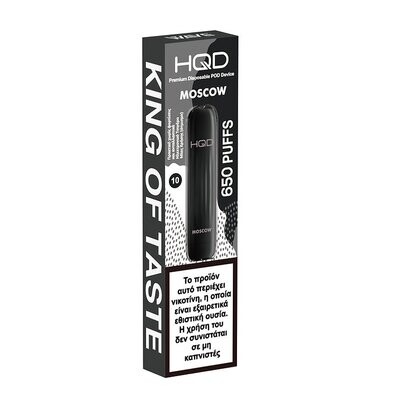 HQD Wave 650 Puffs Moscow - Black Ice (Βατόμουρο)