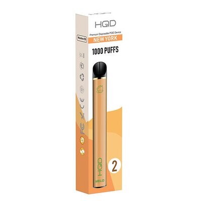 HQD Melo 1000 Puffs New York - Mango (Μάνγκο)