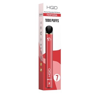 HQD Melo 1000 Puffs Fantasia - Mixed Fruits (Μικτά Φρούτα) Χωρίς Νικοτίνη