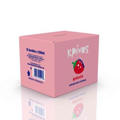 Αναψυκτικό "Κρίνος" Φράουλα 250ml 12τεμ/κιβ
