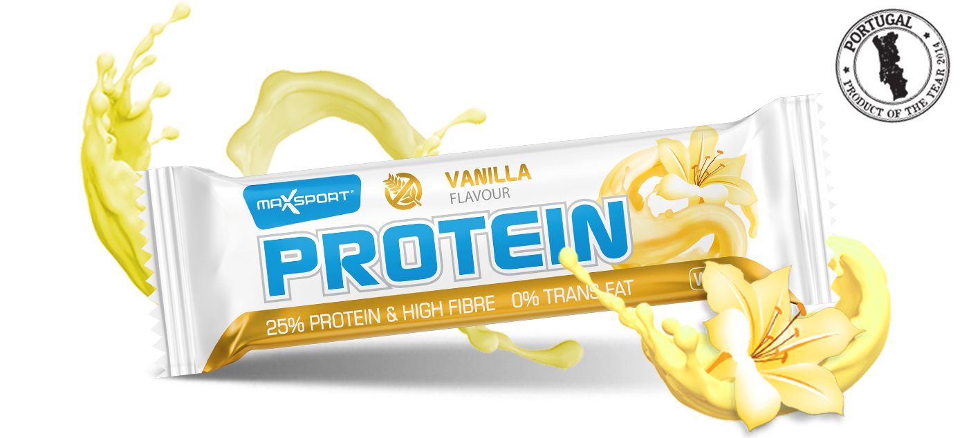 MAXSPORT Protein Bar γεύση Βανίλια 60gr