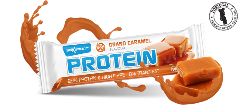 MAXSPORT Protein Bar γεύση Καραμέλα 24τεμ/κιβ 60gr