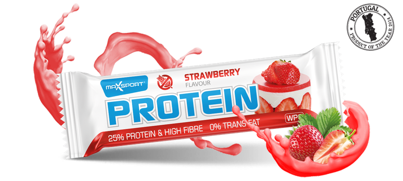 MAXSPORT Protein Bar γεύση Φράουλα 60 gr