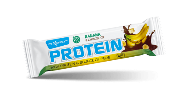 MAXSPORT Protein Bar γεύση Μπανάνα Σοκολάτα 60gr