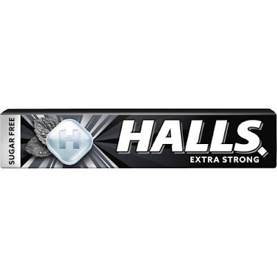 Halls Καραμέλες χωρίς Ζάχαρη Extra Strong 32gr