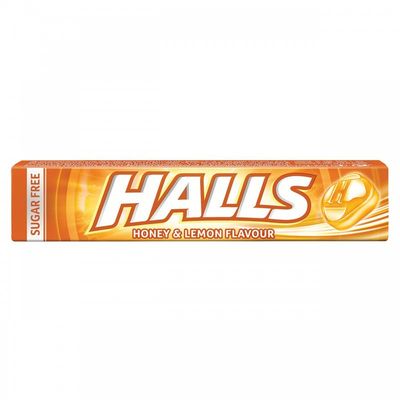 Halls Καραμέλες χωρίς Ζάχαρη Honey-lemon 32gr