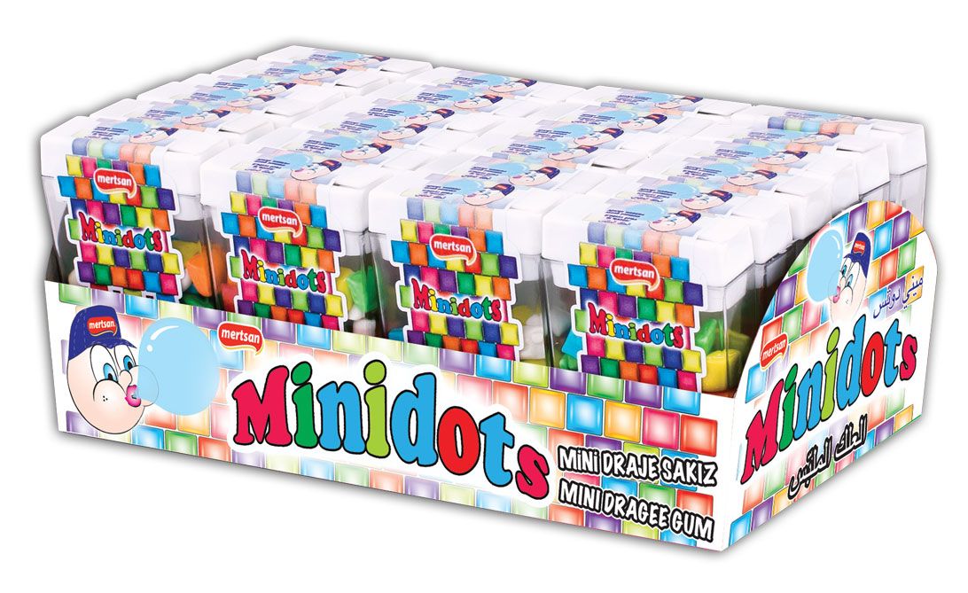 Τσίχλες minidots 12gr 20τεμ/πακέτο