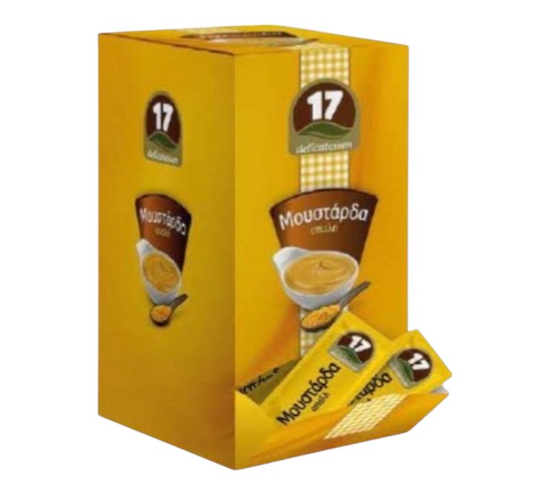 Μουστάρδα Delivatessen &quot;17&quot; 11ml/μερίδα 170 μερίδες