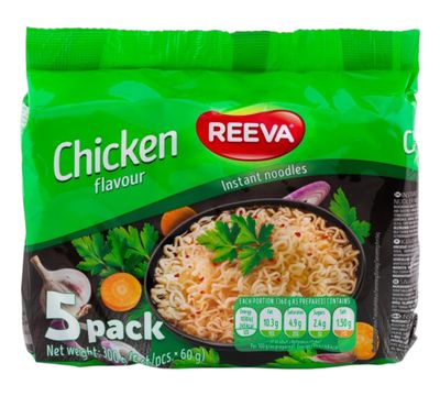 Σπαγγέτι Ετοιμο γεύμα REEVA Πακέτο (5τεμ χ 60γ) (Noodles)