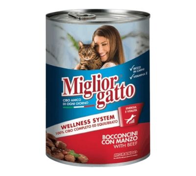 Miglior Γατοτροφή Κονσέρβα 405γρ Βοδινό 24τεμ/κιβ