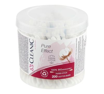 Cleanic Cotton Μπατονέτες 100pcs Pure Effects 48/κιβ