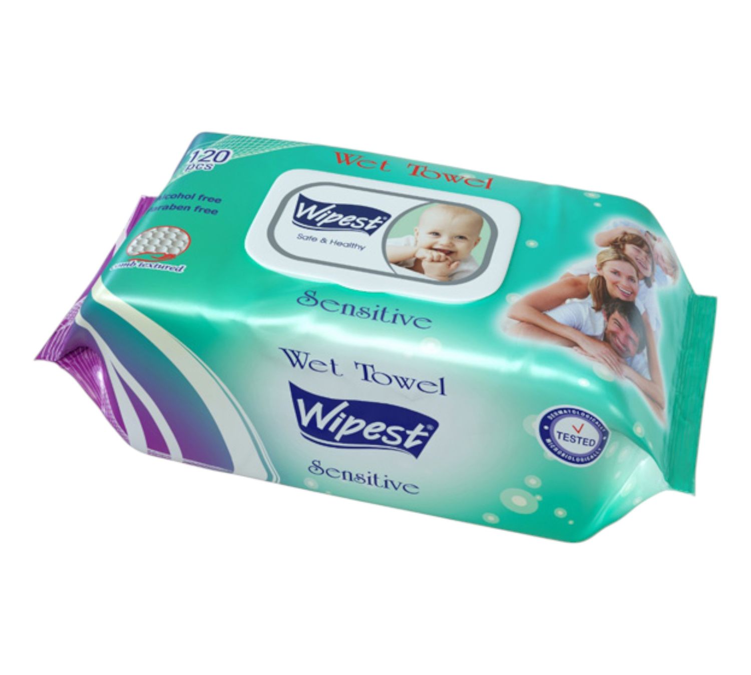 Wipest Μωρομάντηλα 120pcs green 24/κιβ(link)