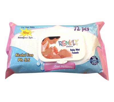 Renkli 72pcs with cover Μωρομάντηλα 24/κιβ