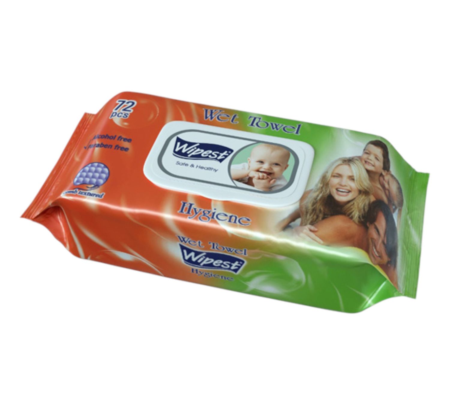 Wipest Μωρομάντηλα 72pcs Hygiene green