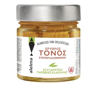 Ερυθρός τόνος Αλοννήσου σε εξαιρετικό παρθένο ελαιόλαδο 212gr