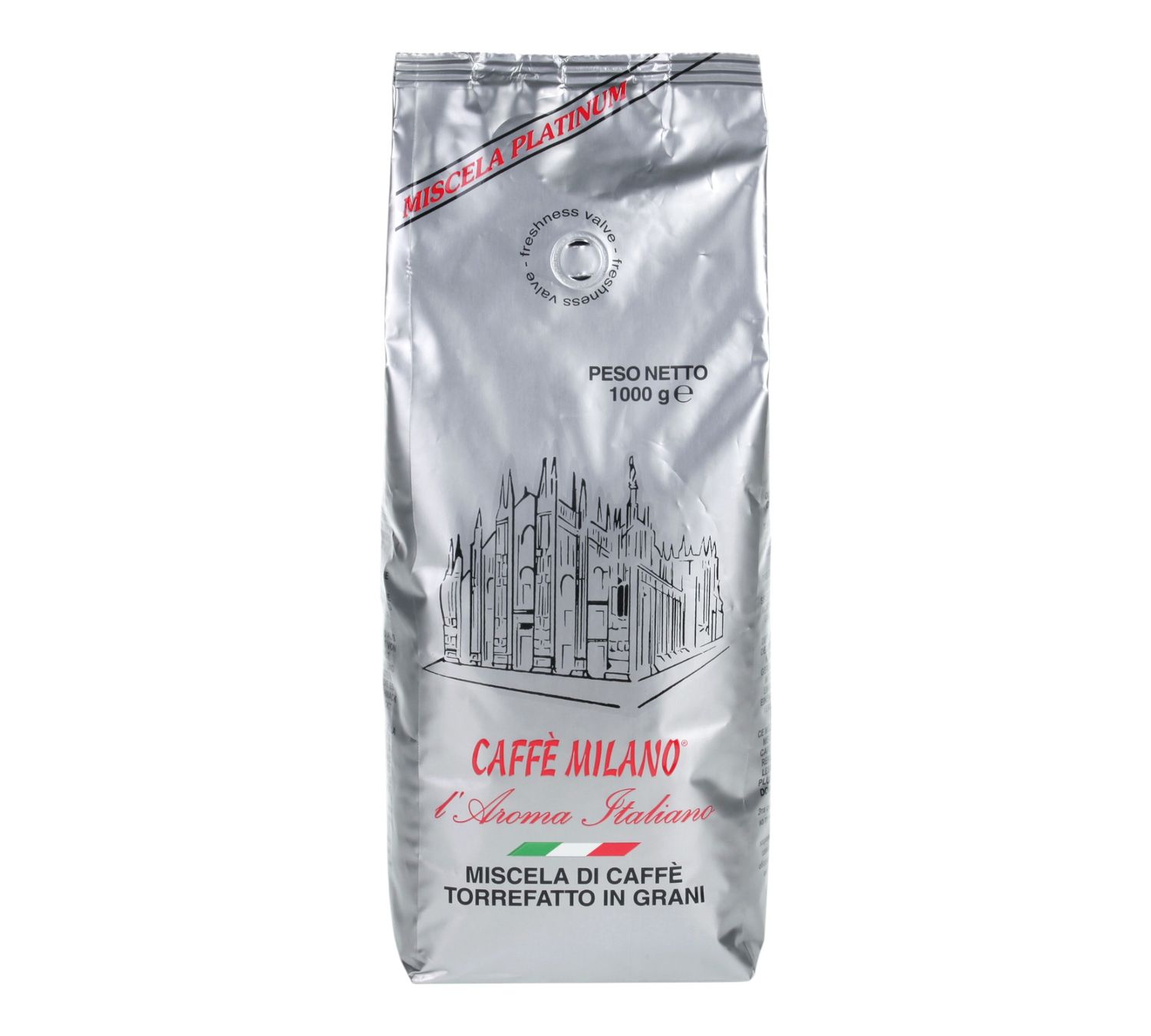 Καφές Milano Σπυρί Espresso Platinum 1Kg