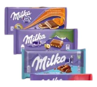 MILKA ΣΟΚΟΛΑΤΑ 100γρ 20-22τμχ/κιβ